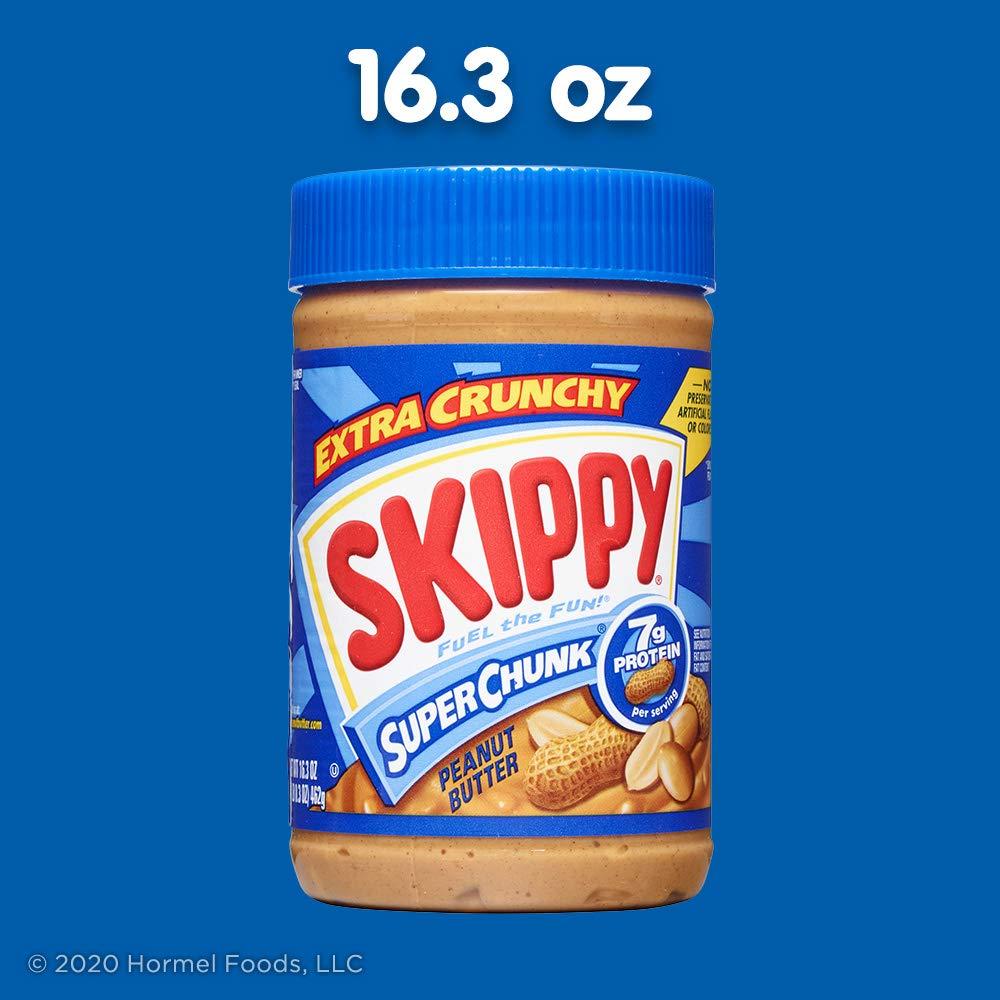 SKIPPY SKIPPY SUPER CHUNK Extra Crunchy Peanut Butter Spread, 16.3 Ounce