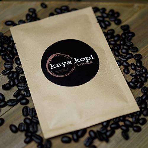 Kaya Kopi Premium Kopi Luwak From Indonesia Wild Palm Civets Arabica Coffee Beans (Kopi Luwak Medium Roast, 0.35 Ounce (Pack of 1))