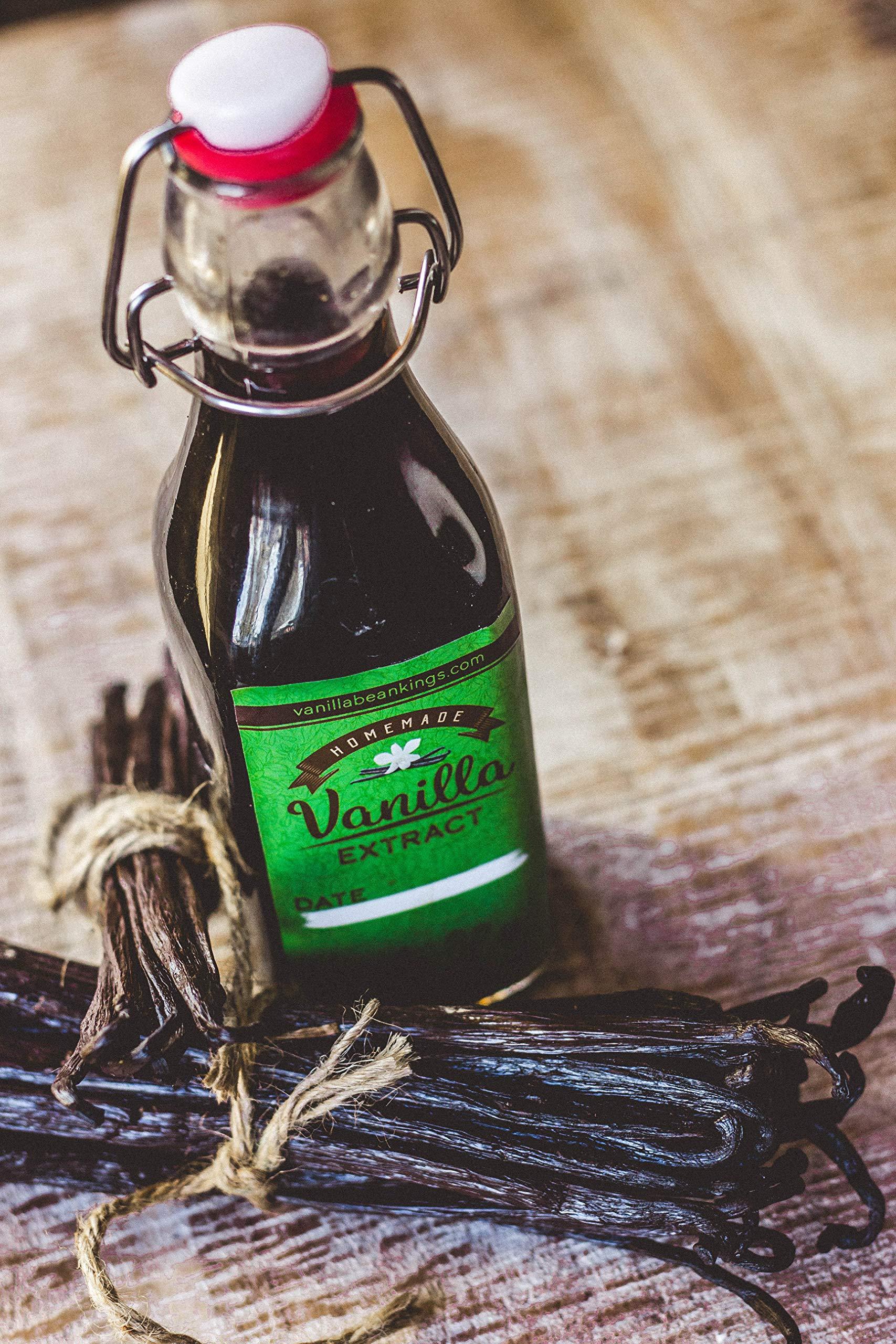 Vanilla Bean Kings 1 LB Mexican Vanilla Beans Whole Grade A Gourmet Vanilla Pods for Homemade Vanilla Extract and Baking from Veracruz, Mexico - 16 Ounces