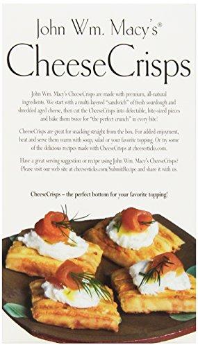 John Macy John Macy Cheese Crisps Cheddar Asiago, 4.5000-ounces (Pack of6)