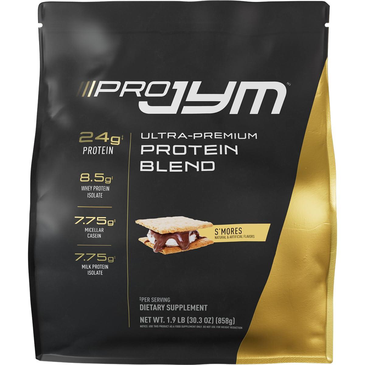 JYM Supplement Science Jym Supplement Science Pro JYM S\'Mores Protein Powder - Whey Protein Isolates, Casein, & Milk Protein, Lean Muscle Building for Men & Women, 22 Servings