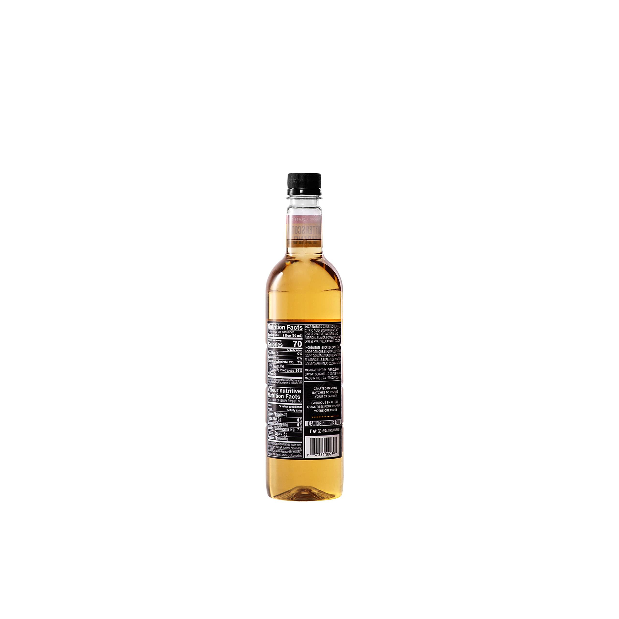 DaVinci Gourmet DaVinci Gourmet Classic Butterscotch Syrup, 25.4 Fluid Ounces (Pack of 4)