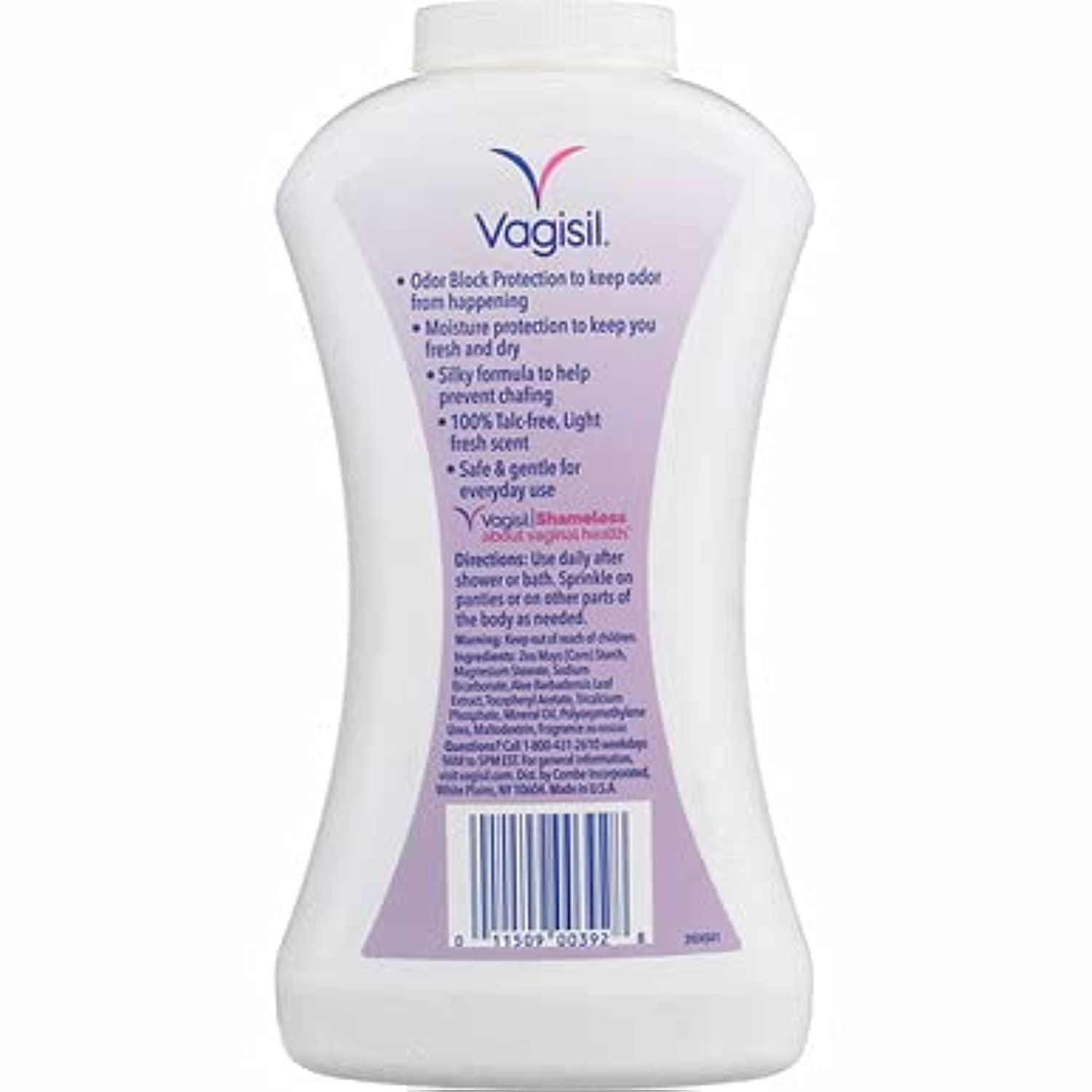Vagisil Vagisil Odor Block Deodorant Powder, 8 Ounce - Pack of 6 (Packaging May Vary)