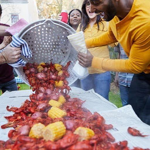 Louisiana Fish Fry Products Louisiana Fish Fry Products Crawfish, Shrimp & Crab Boil Seasoning Bundle - 4.5 lbs Powder Boil and 16 oz Bottle of Concentrated Liquid Boil - Spicy, Delicious, and Low Salt Cajun Seasoning