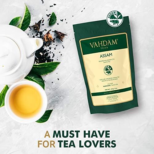 Vahdam Teas Vahdam Premium CTC Assam Black Tea & English Breakfast Tea- Strong, Full Bodied, Bold,& Delicious| Perfect for Kombucha, Indian Tea, Iced Tea & Irish Breakfast Tea (Assam CTC Tea, Bulk Pack 226g)