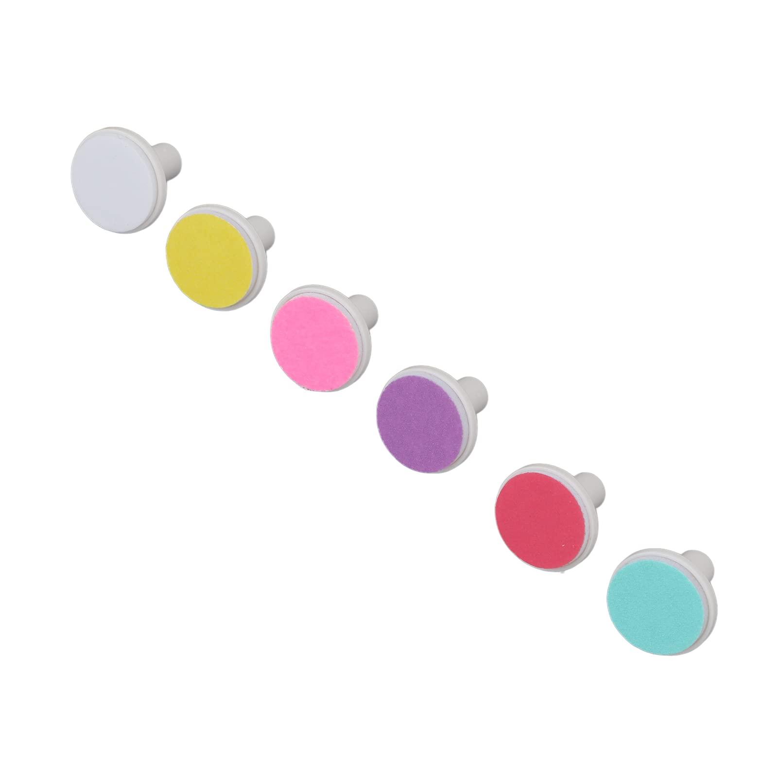 TIKATARER Baby Nail File Replacement Heads, 6pcs Baby Nail Trimmer Electric Replacement Pads Electric Baby Nail File Professional Electric Nail File Grinding Heads Accessory