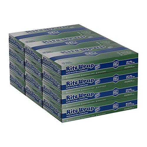 Georgia-Pacific Rite-Wrap, RW126, White, Light-Weight Interfolded Dry Wax Deli Paper 10.75" Width x 12" Length by GP PRO (Georgia-Pacific) (Case of 12 Boxes, 500 Sheets Per Box)