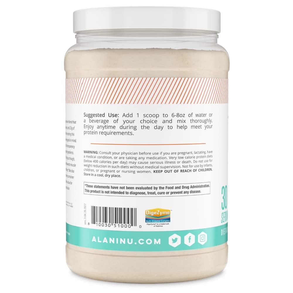 Alani Nu Alani Nu Whey Protein Powder Munchies | 23g Protein with Low Sugar & Digestive Enzymes | Meal Replacement Powder | Low Fat Low Carb Whey Isolate Protein Blend | Low Sugar |30 Servings