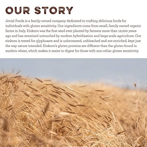 Jovial Jovial Einkorn 100% Organic Einkorn Whole Wheat Flour - Baking Flour, High Protein, Non-GMO, USDA Certified Organic, Unbleached Flour, Product of Italy, Organic Whole Wheat Flour - 32 Oz