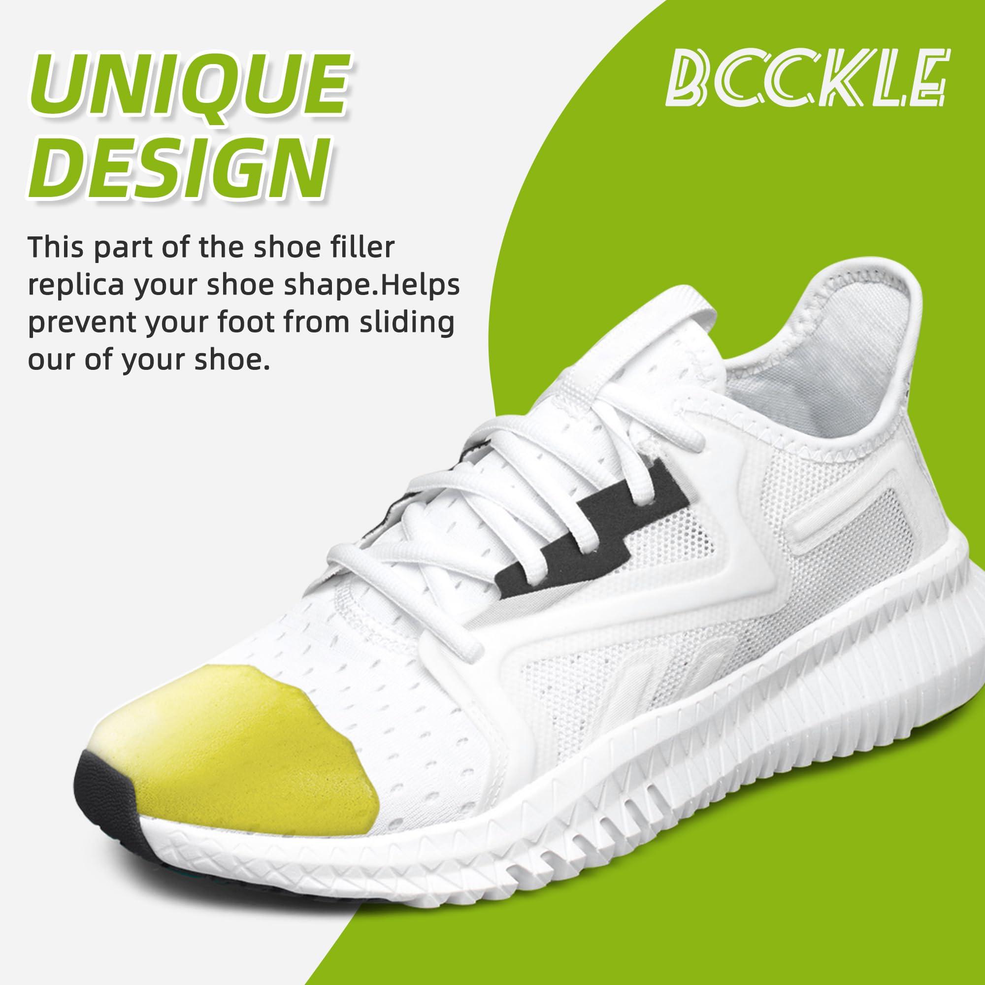 BCCKLE Shoe Fillers for Loose Shoe,Toe Filler Inserts,Shoe Inserts for Shoe Too Big,Heel sliping Make Shoes Fit,for Both Men and Women.Middle:(Half to One Size Bigger)/Green