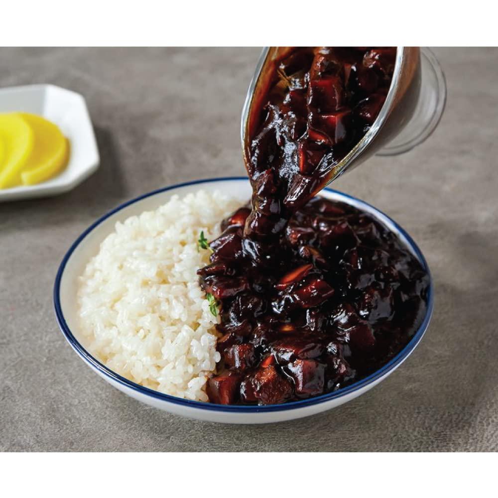 GASHINA STORY Jjajang Korean Chinese Black Bean Sauce For Rice, Noodle 100g(3.5oz) - Ready Meal (100g, 1)