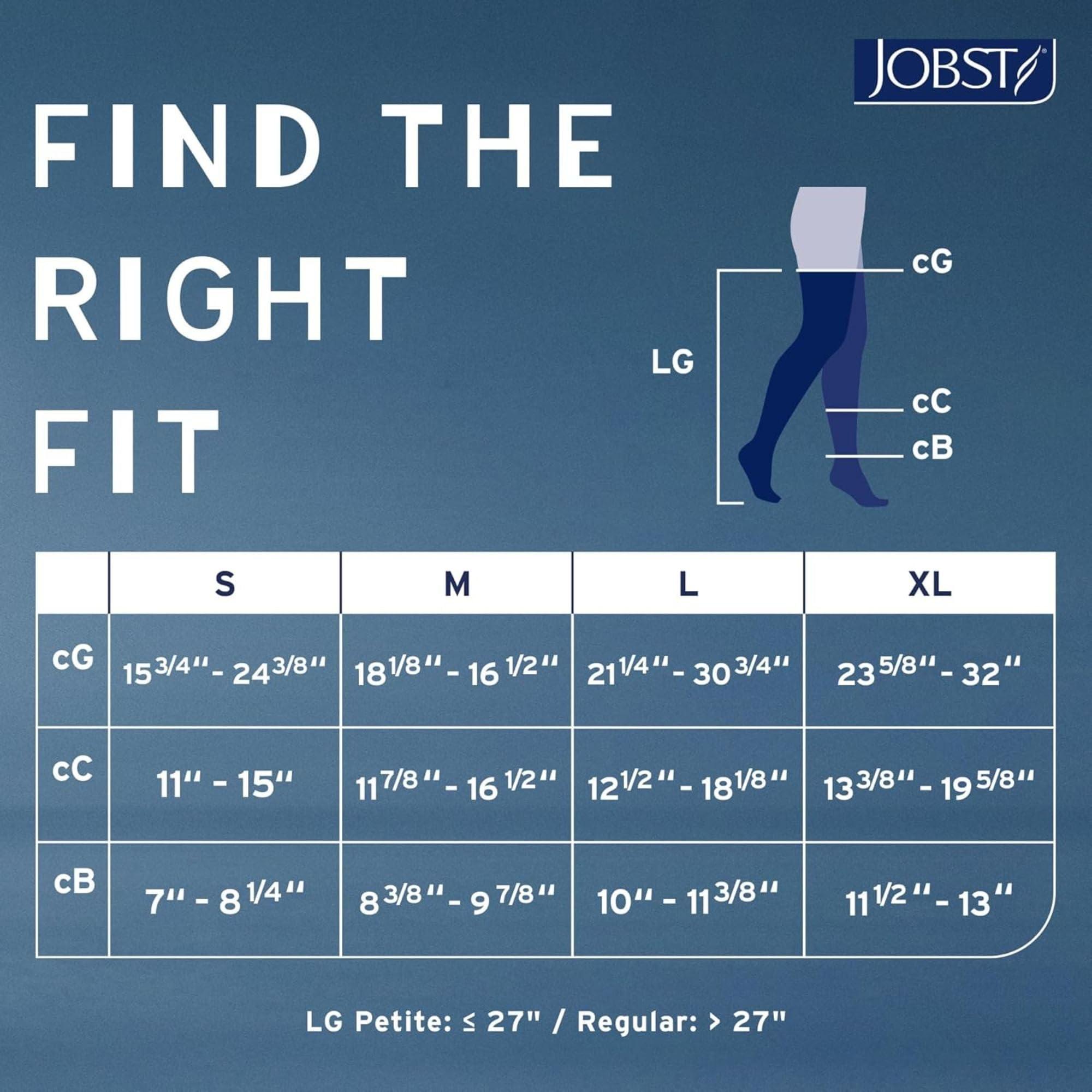 JOBST JOBST Relief 30-40 mmHg Compression Stockings, Waist High Pantyhose, Open Toe | Compression Socks for Women/ Men for Tired, Aching or Swollen Legs, Minor Varicosities | Beige, Medium