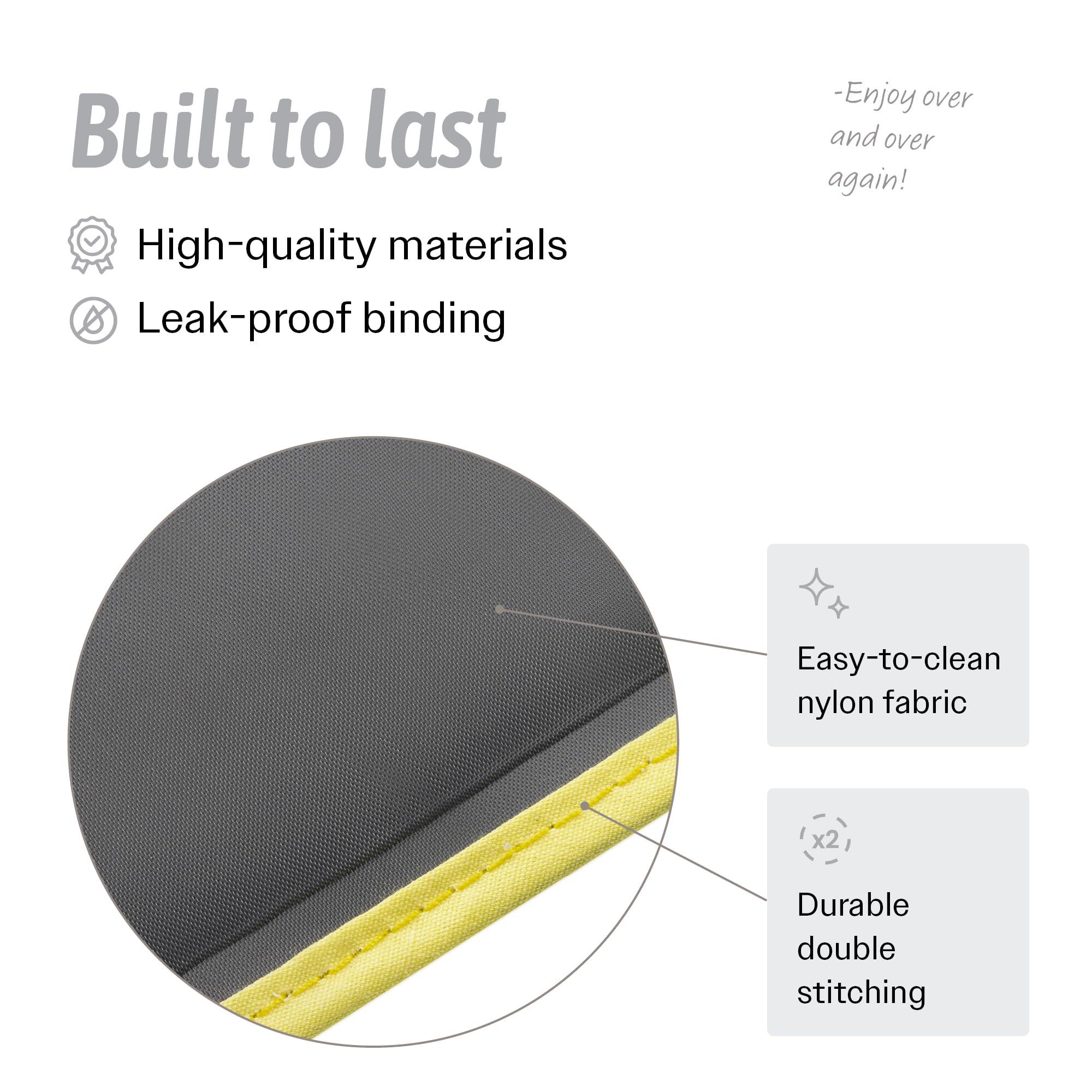 Sport Temp Reusable Gel Ice Packs - Flexible When Frozen for Injuries, Hip, Shoulder, Back, Knee - Hot & Cold Therapy Compress to Reduce Swelling, Bruises, Surgery, Heat & Cold (Black Large - 2PK -14 x 11)