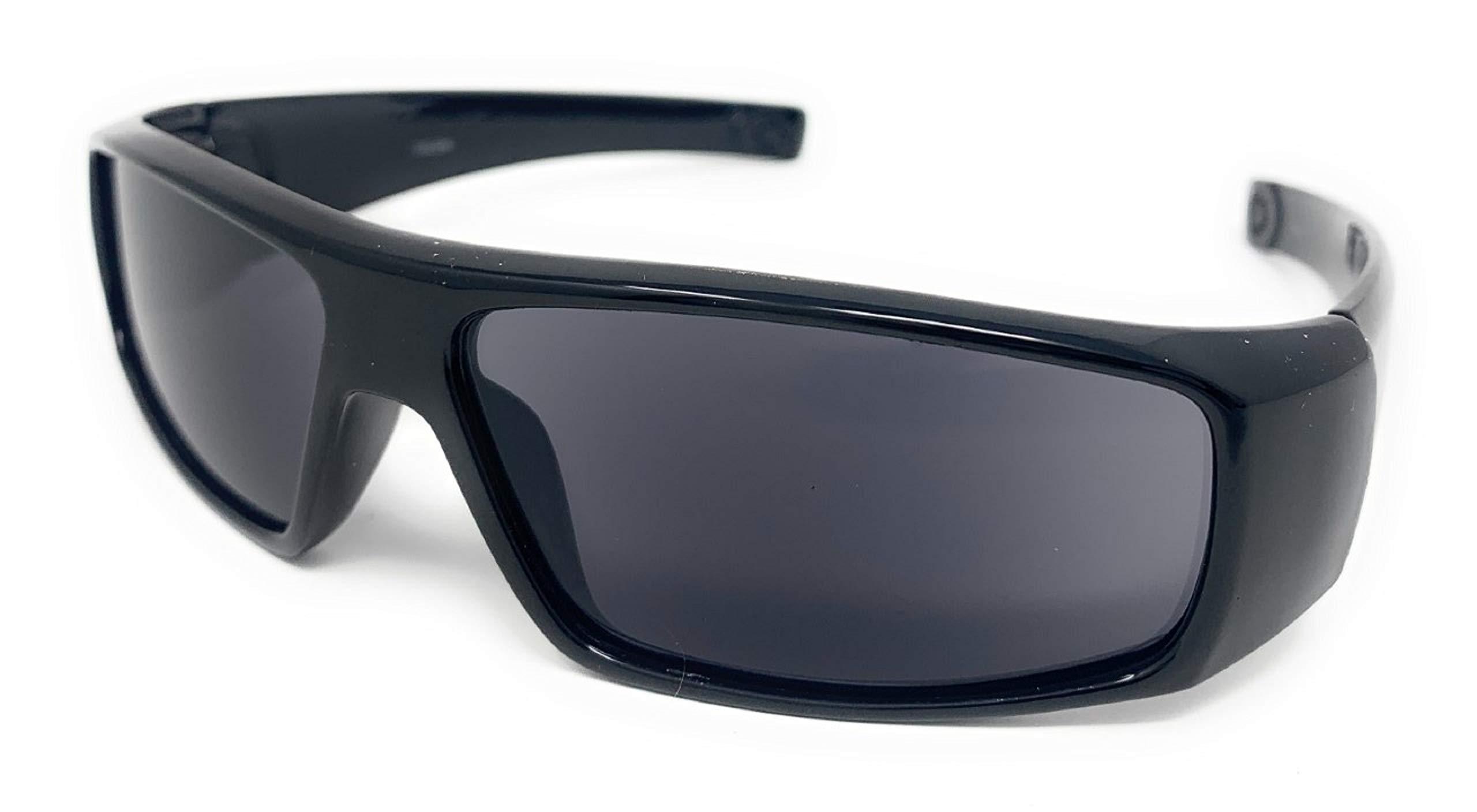 Artist Unknown The Unisex Wrap Around Terminator Sports Wrap Style Sun Reader Reading Sunglasses + 3.50 (Black and Dark Silver)