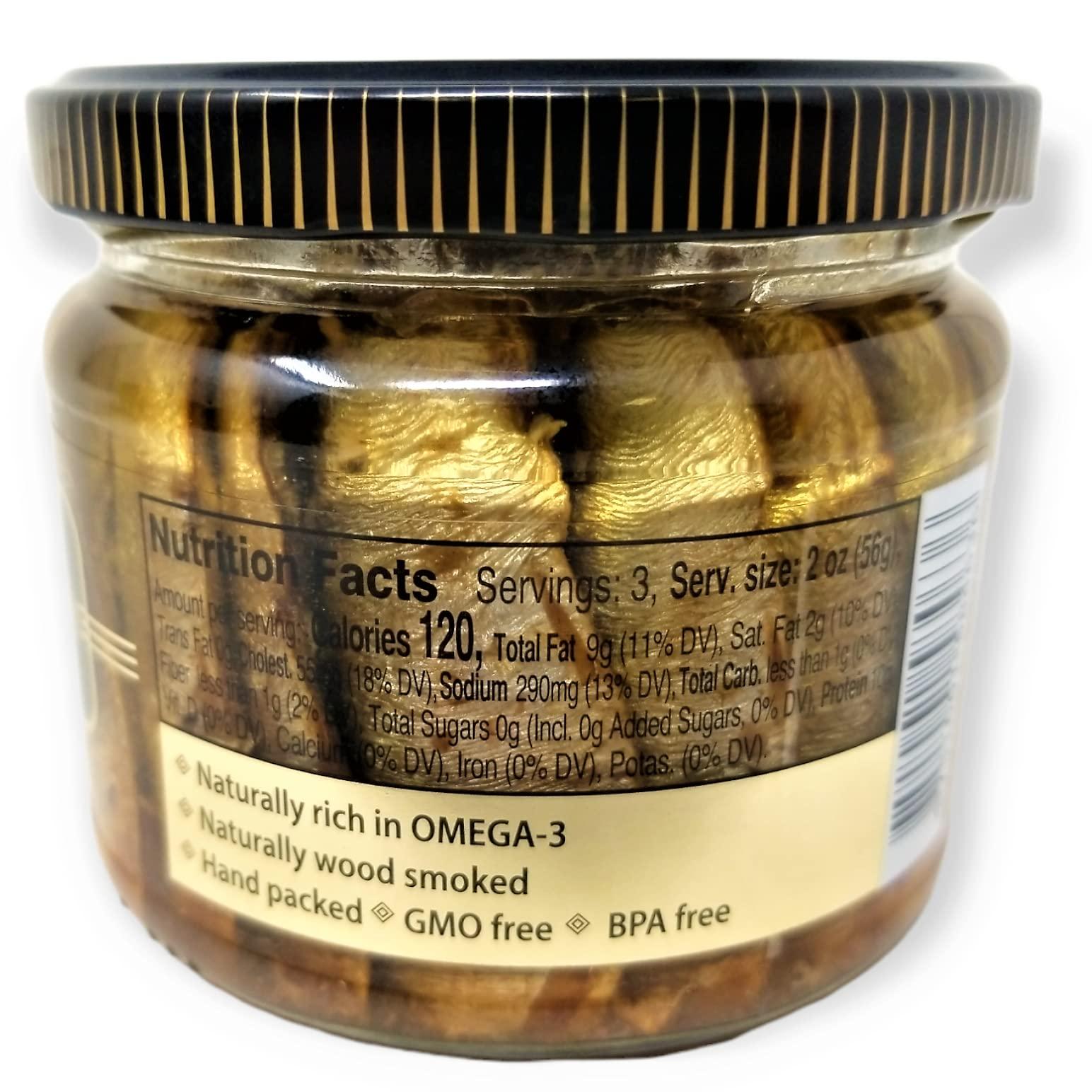 Belevini Old Riga Smoked Sprats in Olive Oil 250g/6.2 Oz | Kosher Product, Non GMO, BPA Free, Keto Friendly | Rich in Omega-3 Fatty Acid, Vitamins and Minerals| From Fresh Wild Caught Sardines of Cold European Seas (Pack of 2)