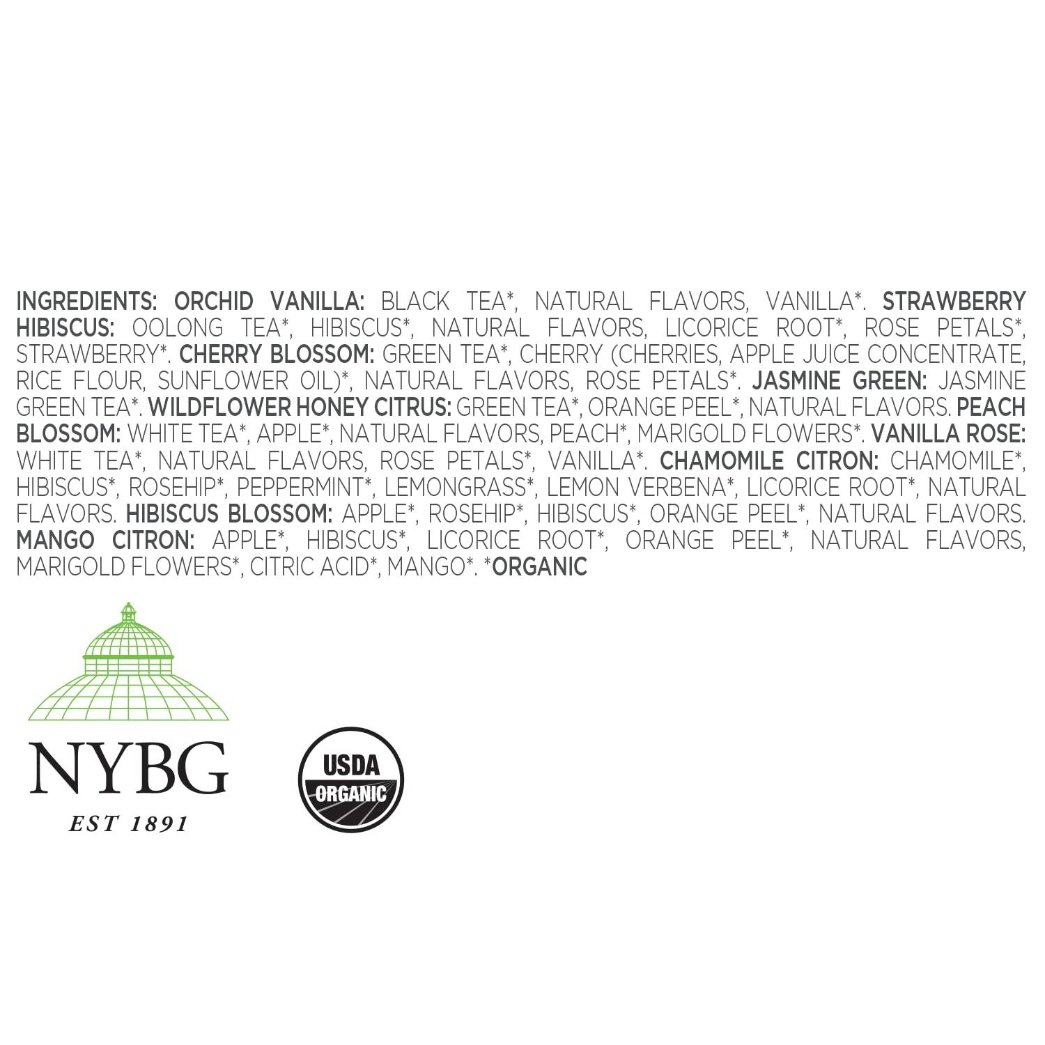 Tea Forte Tea Forte, Jubilee Presentation Sampler Gift Box, Pyramid Infusers With Organic Loose Leaf, Green, Black, White, Herbal Assorted Tea, 1 Count (Pack of 20)