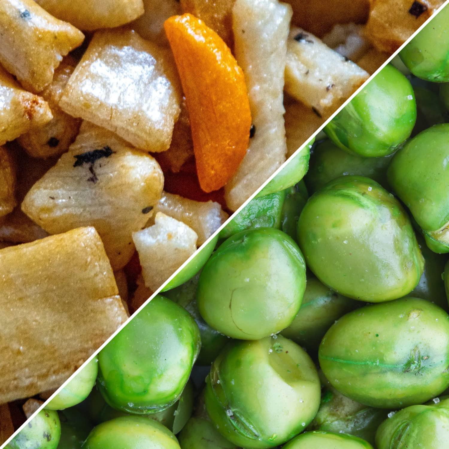 It\'s Delish Roasted Salted Green Peas Snack - by It\'s Delish, 2 lbs Bulk Bag | Dried Pea with Salt Crunchy & Healthy Snacks | Vegan, Kosher