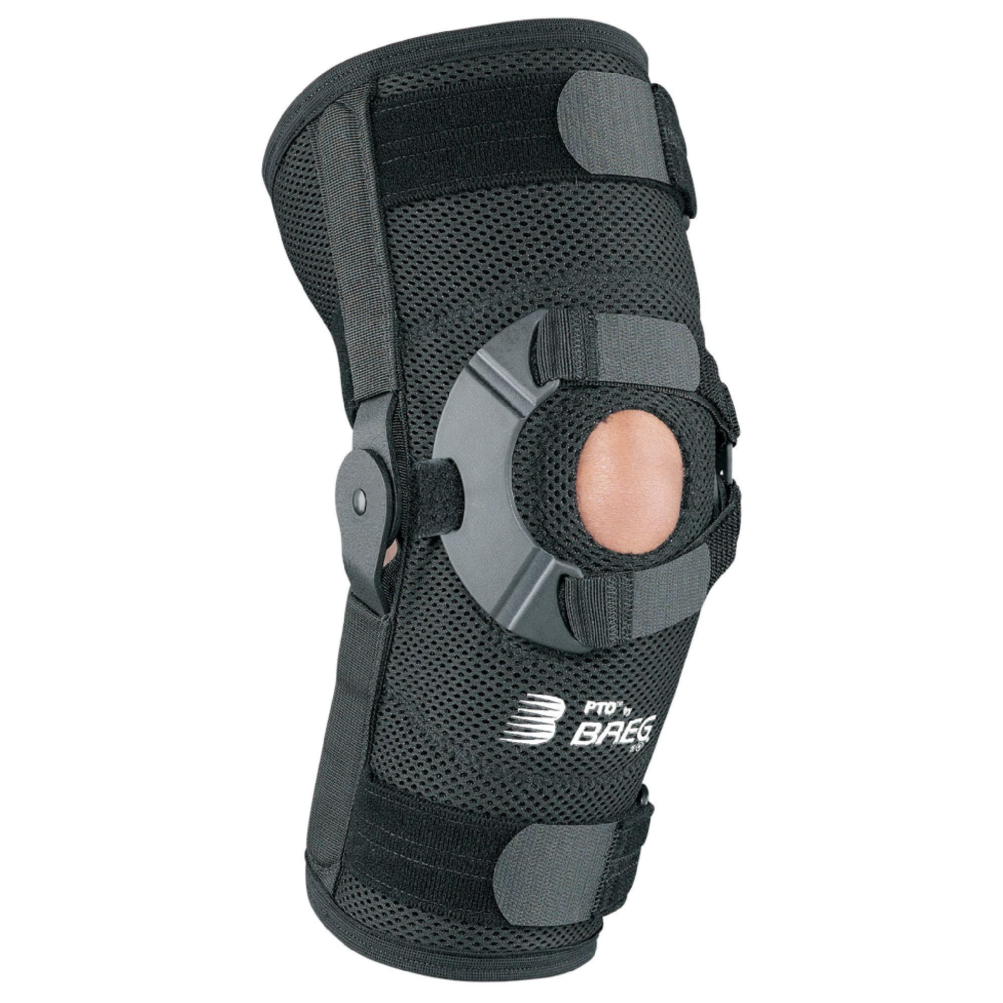 Breg Breg PTO Soft Knee Brace, Airmesh with Open Back (All Sizes) (Right Knee, XX-Large)