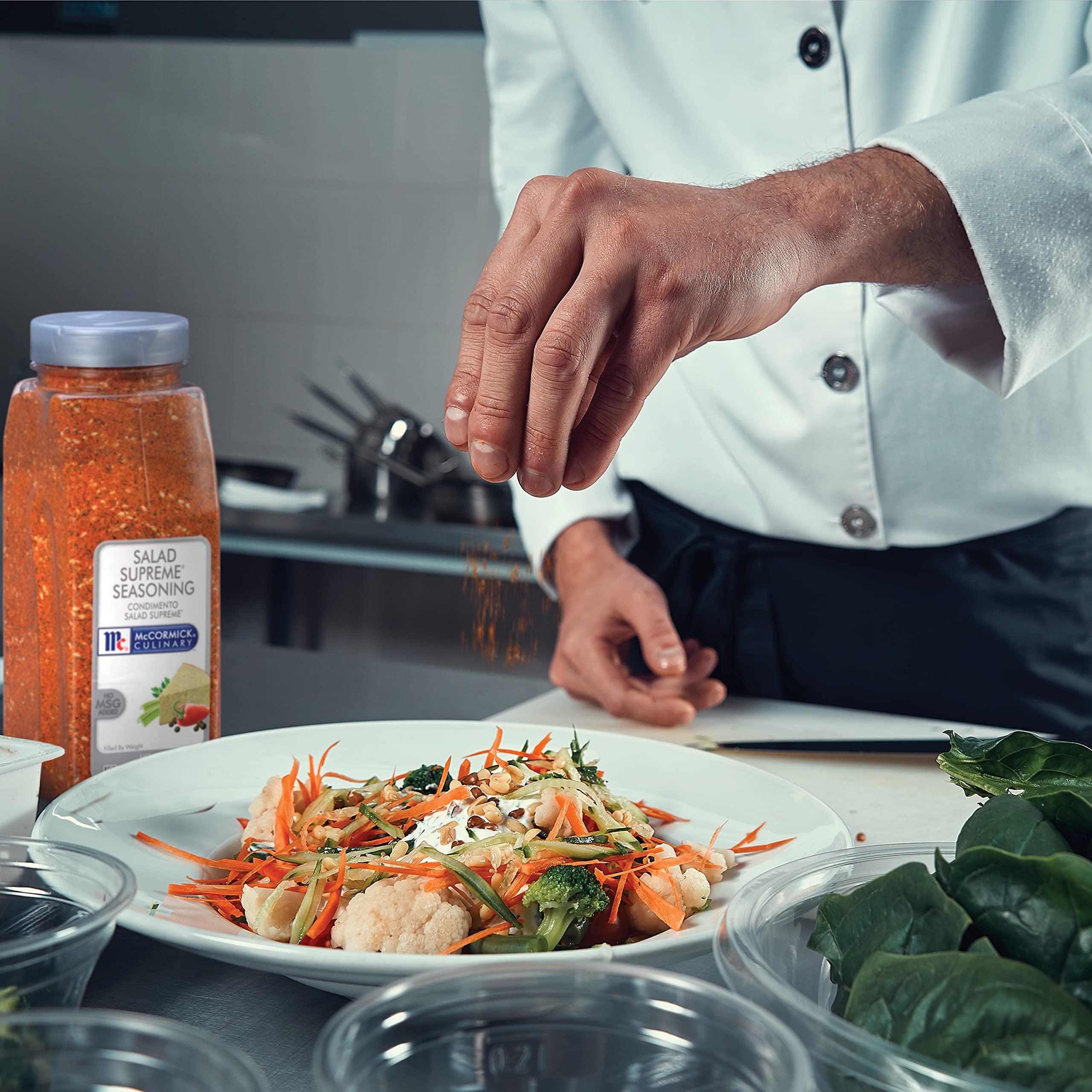 McCormick Culinary McCormick Culinary Salad Supreme Seasoning, 24 oz - One 24 Ounce Container of Salad Seasoning for use in Pasta Salads, Traditional Salads, Vegetables and More