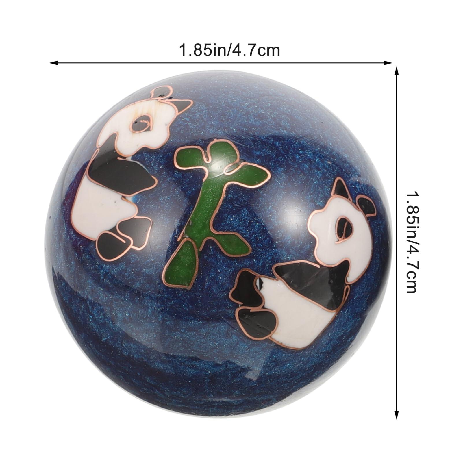 Healeved Healeved 2PCS Chinese Baoding Balls Enamel Hand Exercise Massage Balls Chinese Balls for Hand Therapy Balls Chinese Health Exercise Stress Handballs