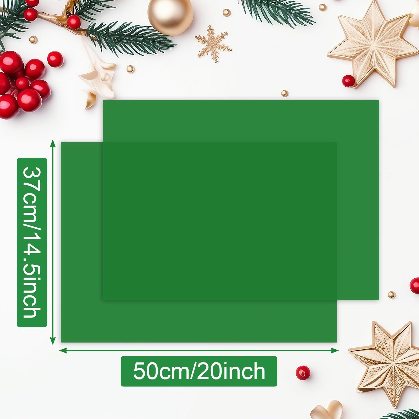 BOUBONI BOUBONI 100 Sheets Christmas Tissue Paper Bulk 20 x 14.5 inches Gift Wrapping Paper Craft Tissue Paper for Flower Artworks Crafts Holiday Party Decoration (Green)