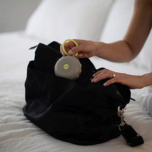 Marpac Yogasleep Hushh Portable White Noise Machine for Baby, 3 Soothing, Natural Sounds with Volume Control, Compact for On-The-Go Use & Travel, USB Rechargeable, Baby-Safe Clip & Child Lock