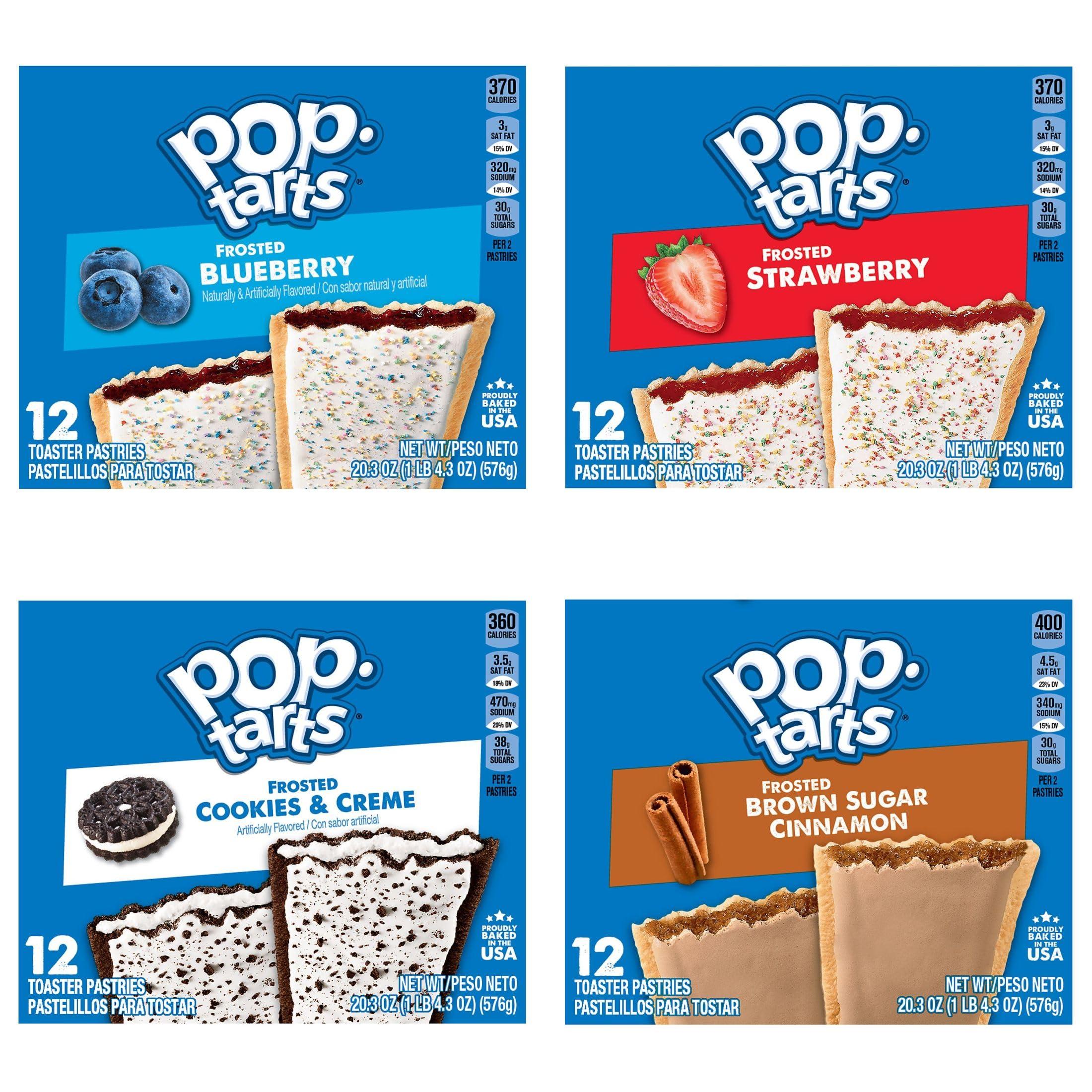 Pop-Tarts Pop-Tarts Toaster Pastries, Breakfast Foods, Kids Snacks, Variety Pack (5 Boxes, 60 Pop-Tarts)
