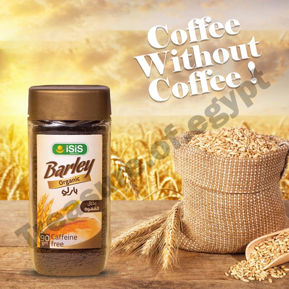 treasure.of.egypt 100% Pure Natural ISIS Barley Tea (90 gm || 3.2 oz) Organic Instant barley, coffee substitute Caffeine free