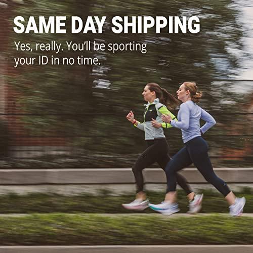 Road ID Road ID Medical Alert Bracelet for Men and Women - Stretchable and Comfy Silicone Bracelets for Identification, Emergency & Medical Information for Athletes & Travelers (13mm Wide)