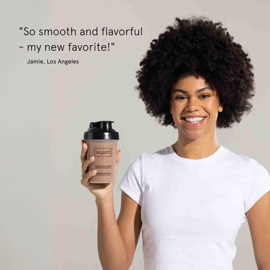 Soylent Soylent Complete Protein Powder, Chocolate, 30g Protein Shake for Muscle Growth and Recovery, BCAAs, DHA, MCT, 28 Vitamins & Minerals, Zero Sugar, Gluten Free, Vegan - 1.25lb