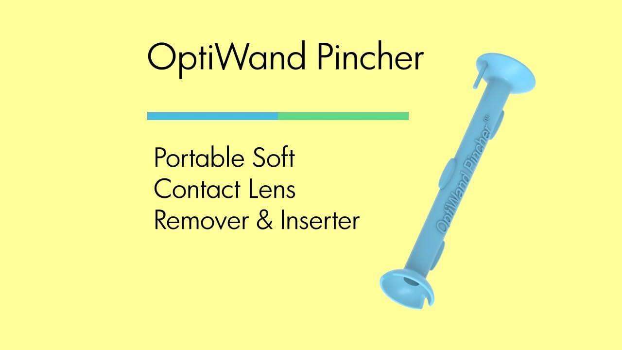 OptiWand OptiWand Pincher Soft Contact Lens Inserting Removing Tool. Helper to Pinch Eye Lenses for Removal. Applicator Inserter Remover Extractor Device. Gift Eyes Contacts Insertion Removal Solution Stick