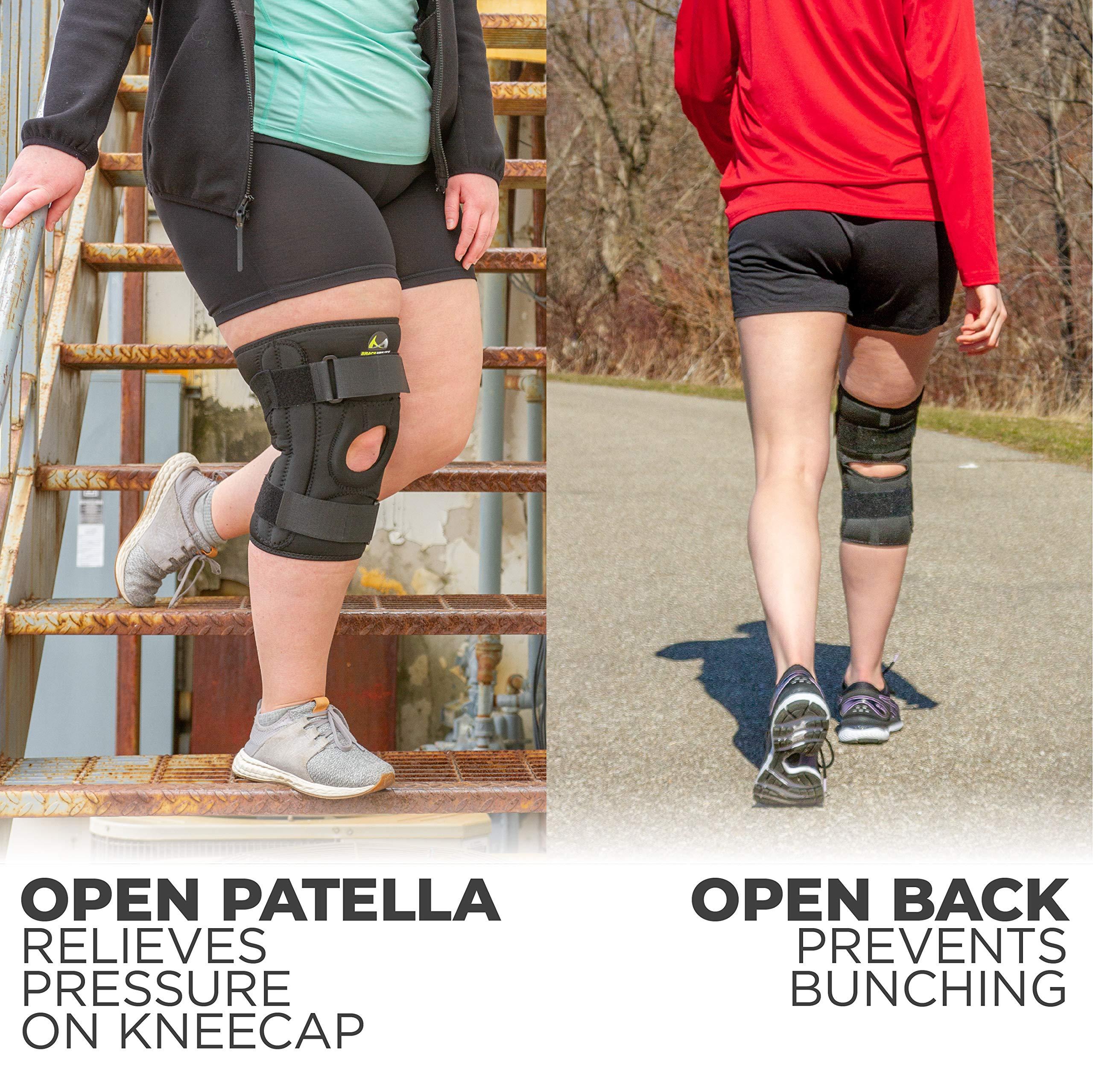 BraceAbility BraceAbility Patella Stabilizing Chondromalacia Knee Brace - Patellofemoral Pain Syndrome U-Shaped Stabilizer Supports Sides of Kneecap for Patellar Tendonitis, Torn Meniscus, Arthritis Support (S)