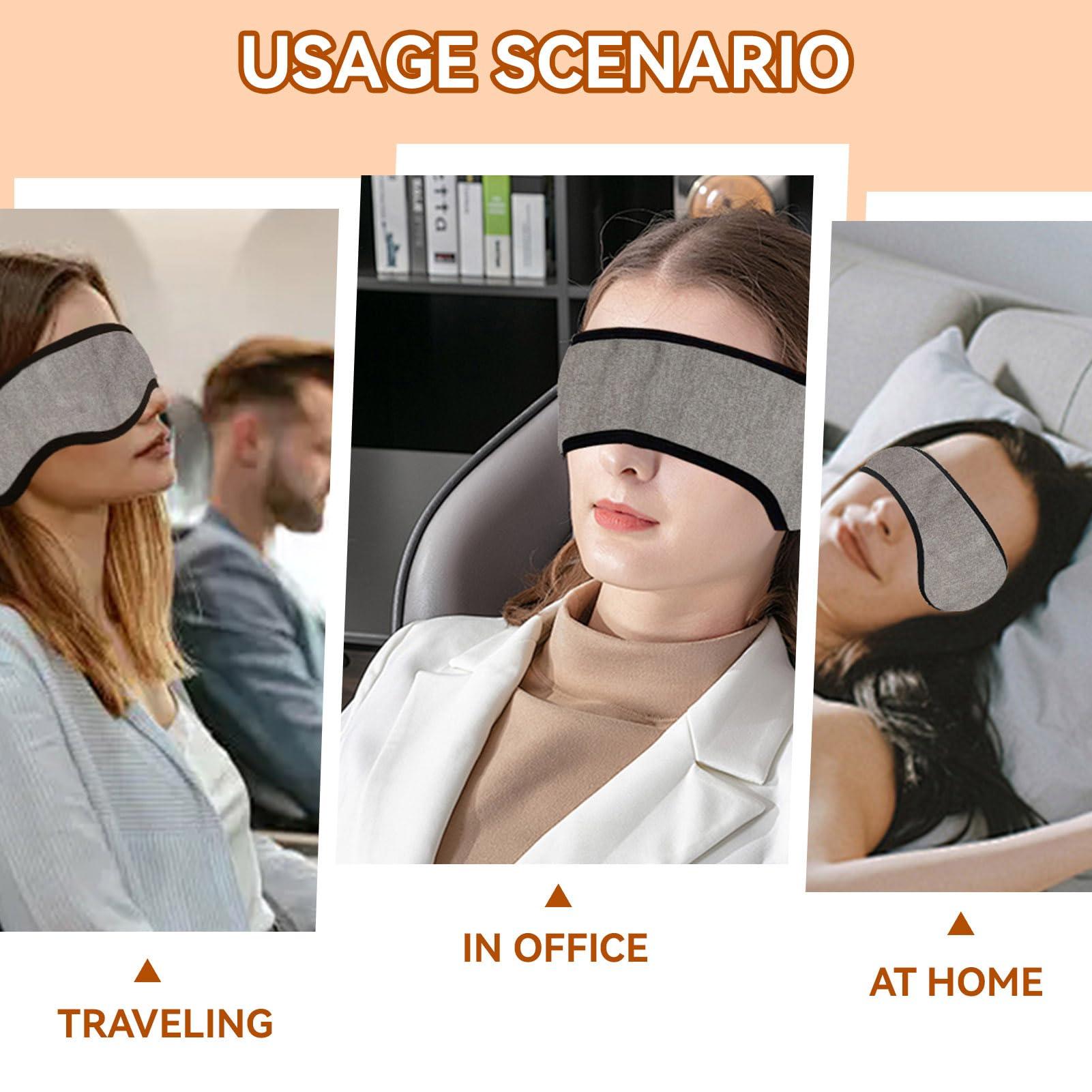 Agatige Soundproof Sleep Earmuff Headband, Sleeping Noise Cancelling Ear Wrap Ear Muffs Winter Women Sleep Mask for Men Women (Grey)