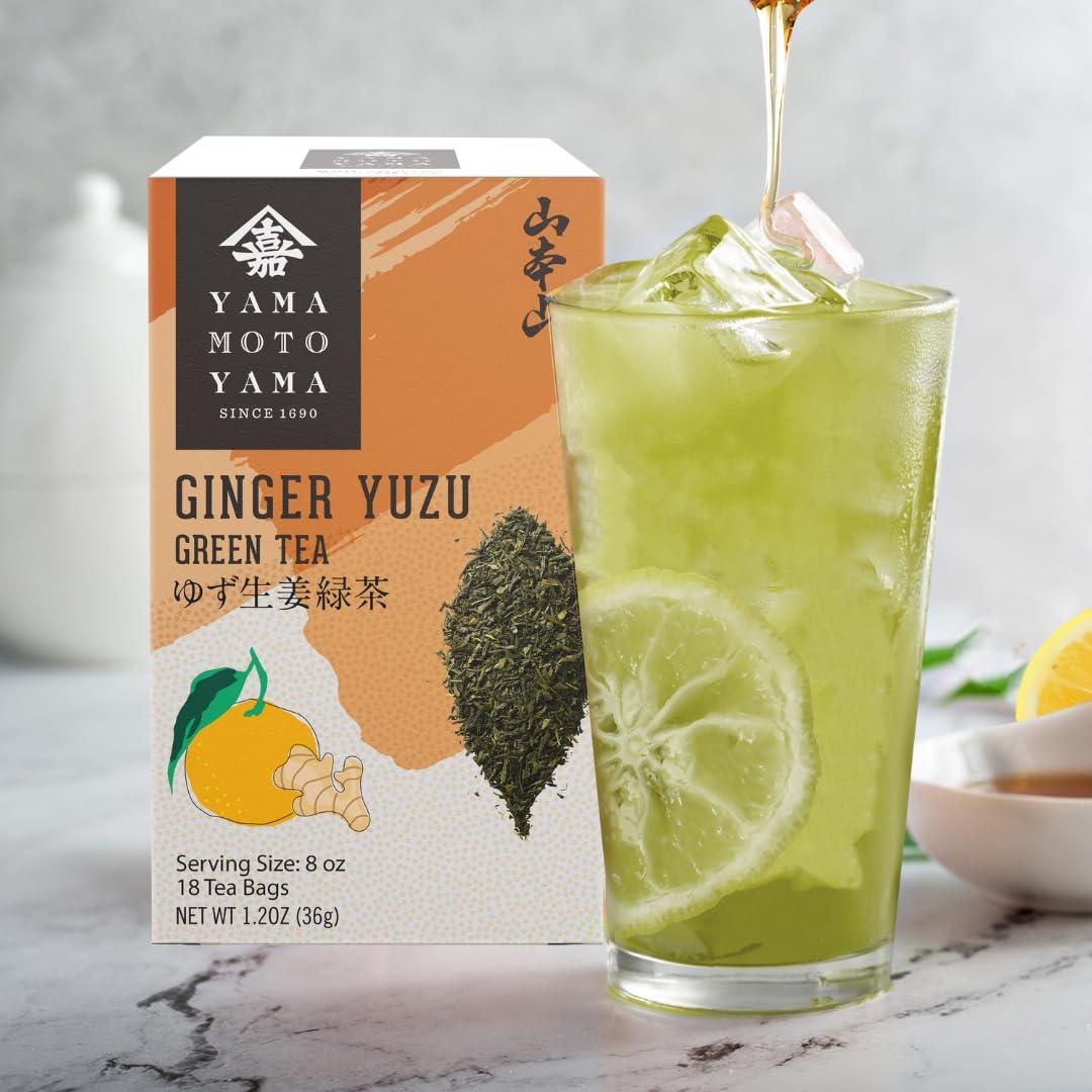 Yamamotoyama Yamamotoyama Ginger Yuzu Green Tea, 18 bags