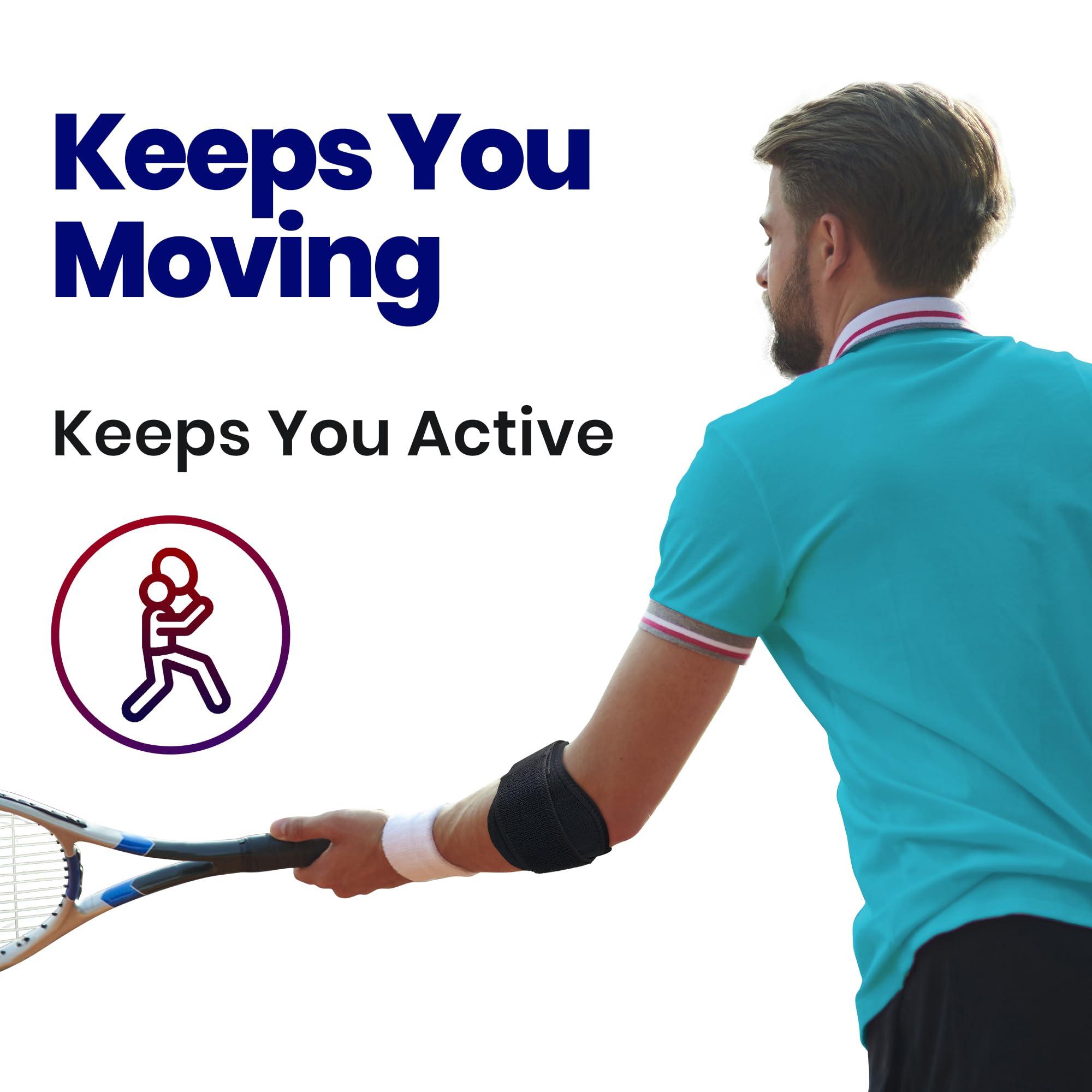 ARMSTRONG AMERICA Tennis Elbow Brace For Men & Women | Golfers Elbow Tendonitis Arm Band | Forearm Pain Relief Compression Strap | Ulnar Nerve Support | Lateral Epicondylitis Sleeve Arm Brace & Wrap | Fits Most