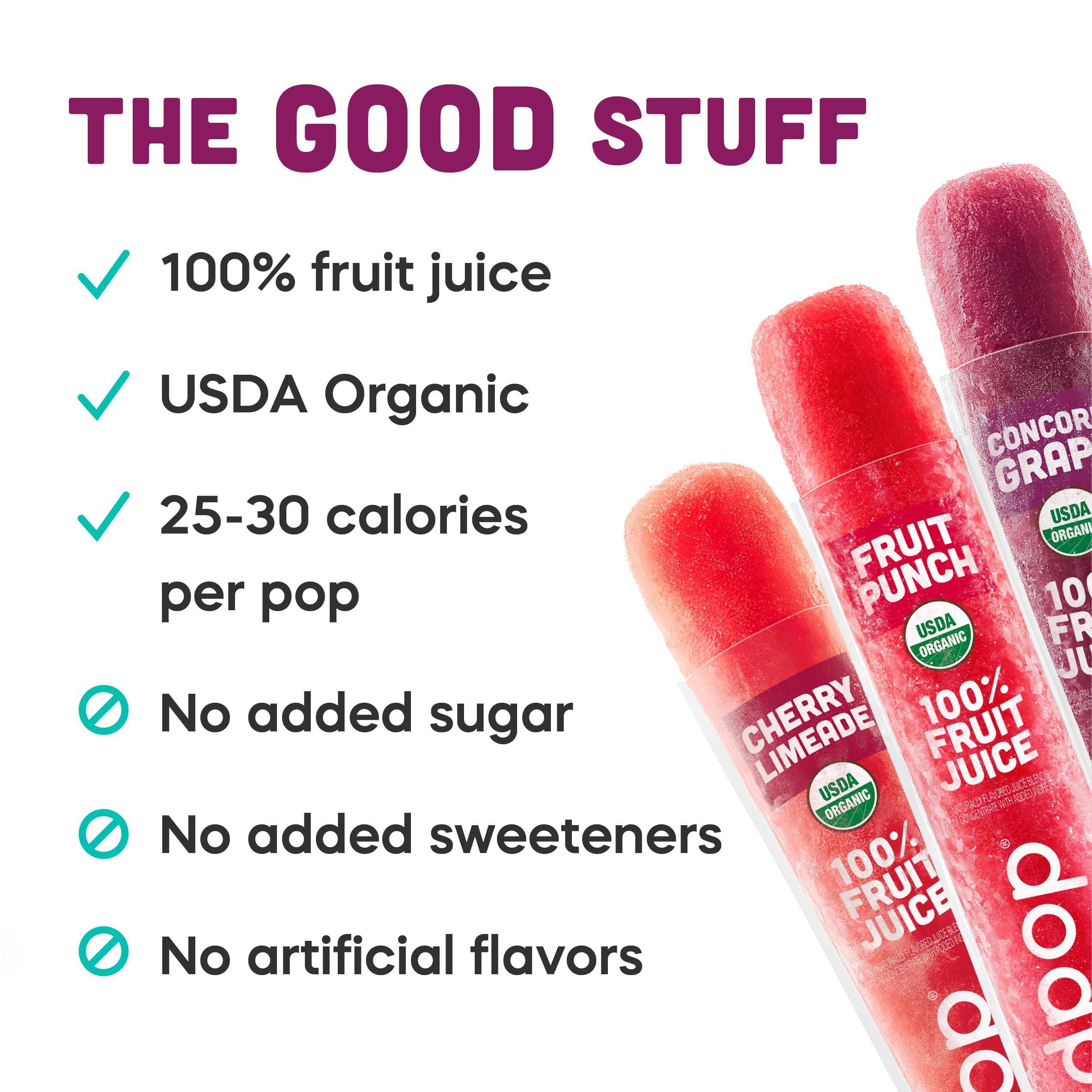 GOODPOP GoodPop Organic Freezer Pops - 100% Juice, No Added Sugar - 20ct - 2 Pack
