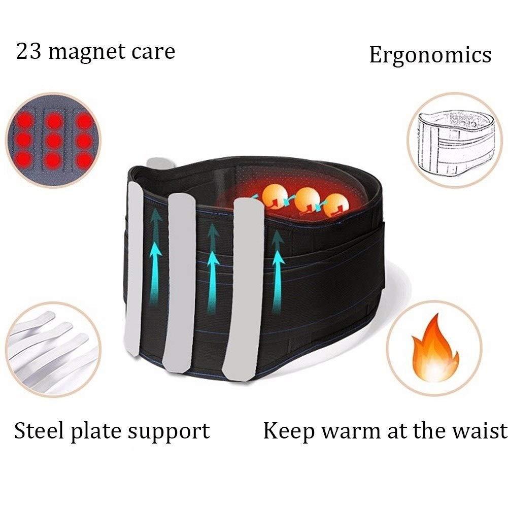 ZFF ZFF Magnetic Therapy Lower Back Brace - Support for Chronic Pain, Sciatica, Spasms, Nerve and Herniated Or Slipped Disc for Pain Relief (Size : M)