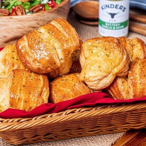 AMCIENT Kinders Seasoning Variety Pack - The Blend, Woodfired Garlic, Buttery Steakhouse, Buttery Garlic And Herb, Caramelized Onion Butter Bundled With Food Pouch And Microfiber Wash Cloth By AMCIENT.