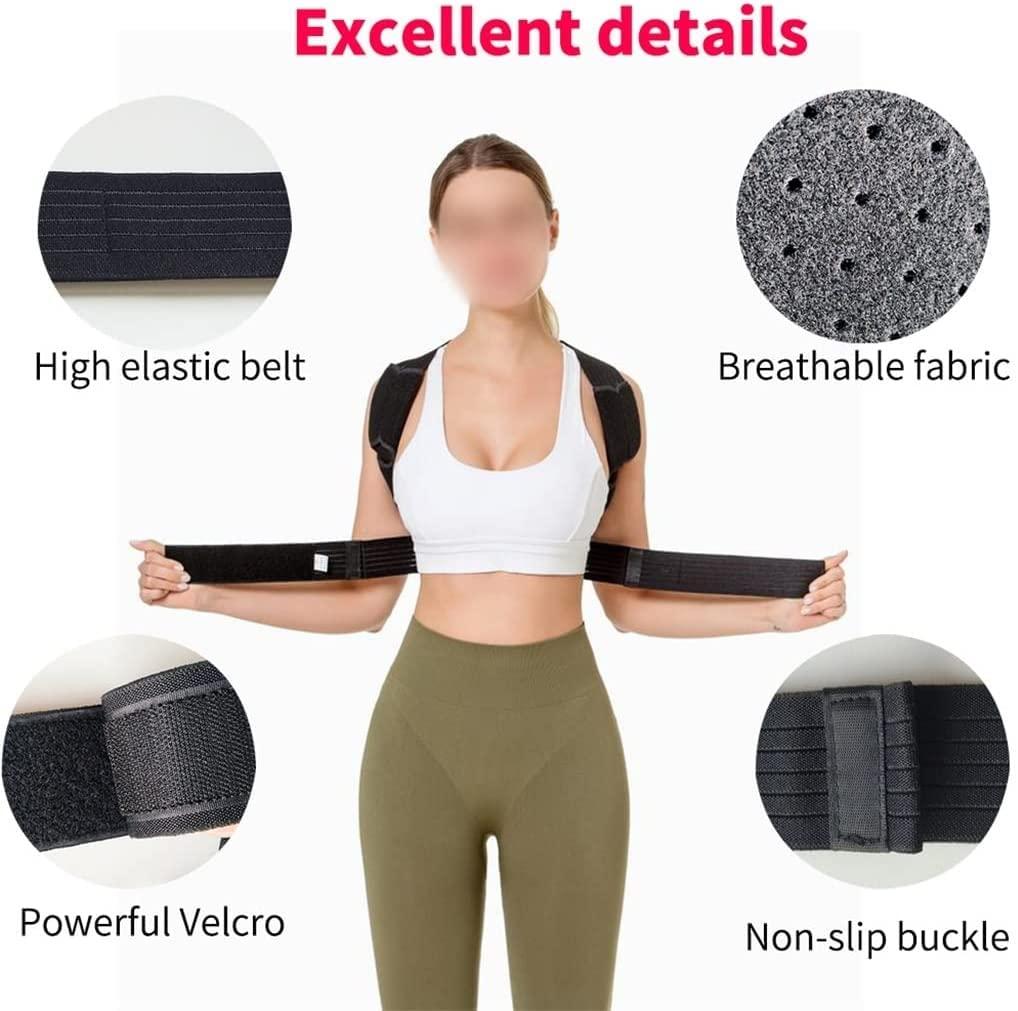 KANDUO KANDUO Posture Corrector-Back Brace for Men and Women- Fully Adjustable Straightener for Mid, Upper Spine Support- Neck, Shoulder, Clavicle and Back Pain Relief-Breathable (Color : Medium)