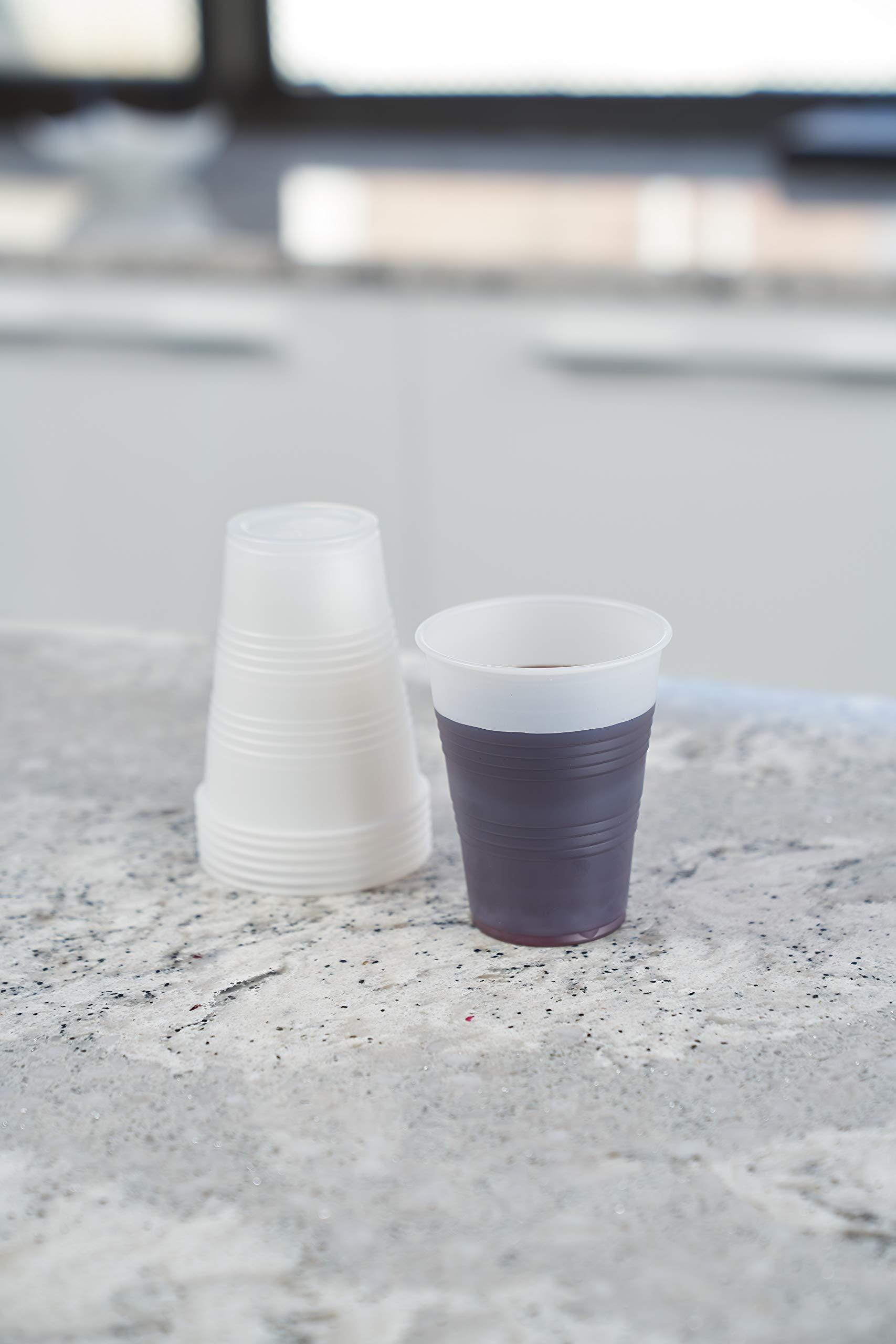 EcoQuality 3 oz Translucent Plastic Cups - Disposable 3 Ounce Cold Drink Party Cups - Cold Drink, Soda Cups, Party Cups, Office Water Cups, Drinking Cups for Home, Events, Wedding, Parties, Takeout (2500 PACK)