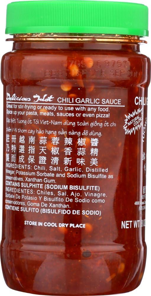 Huy Fong Huy Fong Chili Garlic Sauce (Tuong Ot Toi Viet-Nam) - 8oz [ 24 units]