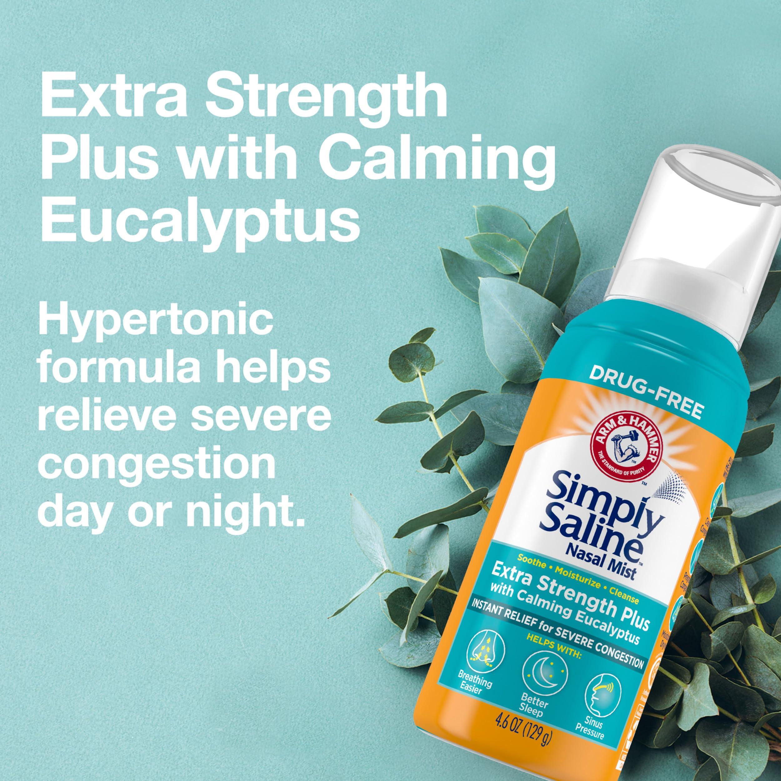 Simply Saline Arm & Hammer Simply Saline Adult Nasal Mist Extra Strength Plus w/Eucalyptus
