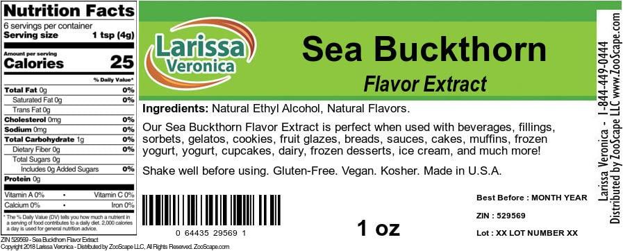 Larissa Veronica Sea Buckthorn Flavor Extract (1 oz, ZIN: 529569) - 2 Pack