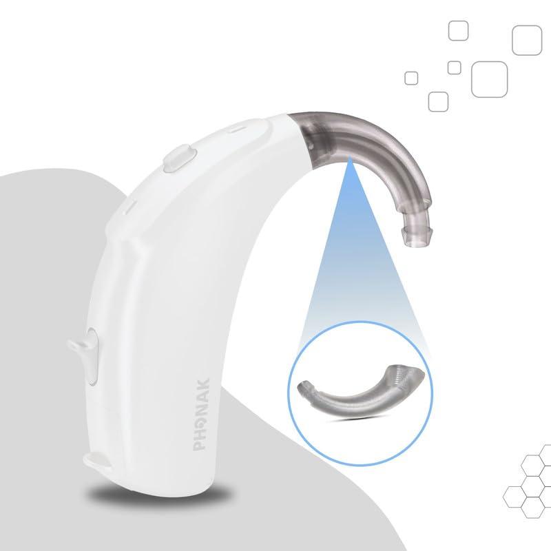 FCS FCS Hearing Devices Ear Hook for Siemens Signia Lotus Fun SP BTE- Replacement Accessories | Hearing Devices | Easy Install | Durable ABS | Anti-Howling Ear Hook