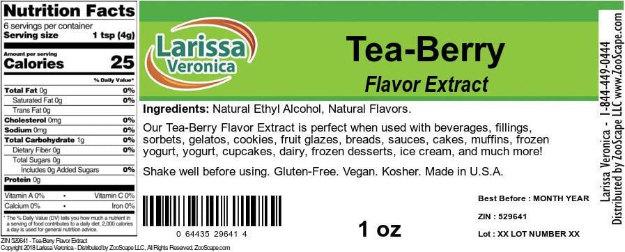 Larissa Veronica Tea-Berry Flavor Extract (1 oz, ZIN: 529641) - 3 Pack
