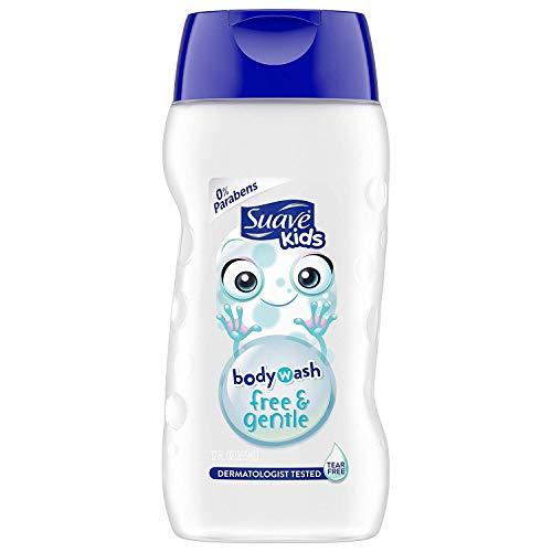 Suave Suave Kids Body Wash - Free & Gentle - Tear Free - 0% Parabens - Net Wt. 12 FL OZ (355 mL) Per Bottle - Pack of 3 Bottles