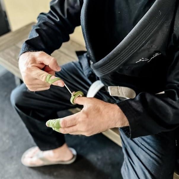 Bighorn Athletics Bighorn Athletics Jiu Jitsu Finger Tape | Athletic Sports Tape for Injuries & Support: BJJ, Judo, MMA, Rock Climbing, Volleyball, Crossfit, Hands & Toes | 0.3-Inch x 45-feet, 8-Rolls, Military Green