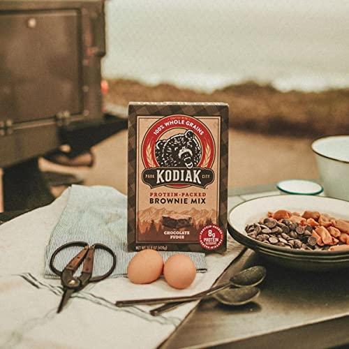Kodiak Cakes Kodiak Brownie Baking Mix, Chocolate Fudge, High Protein,100% Whole Grains, (Pack of 1)