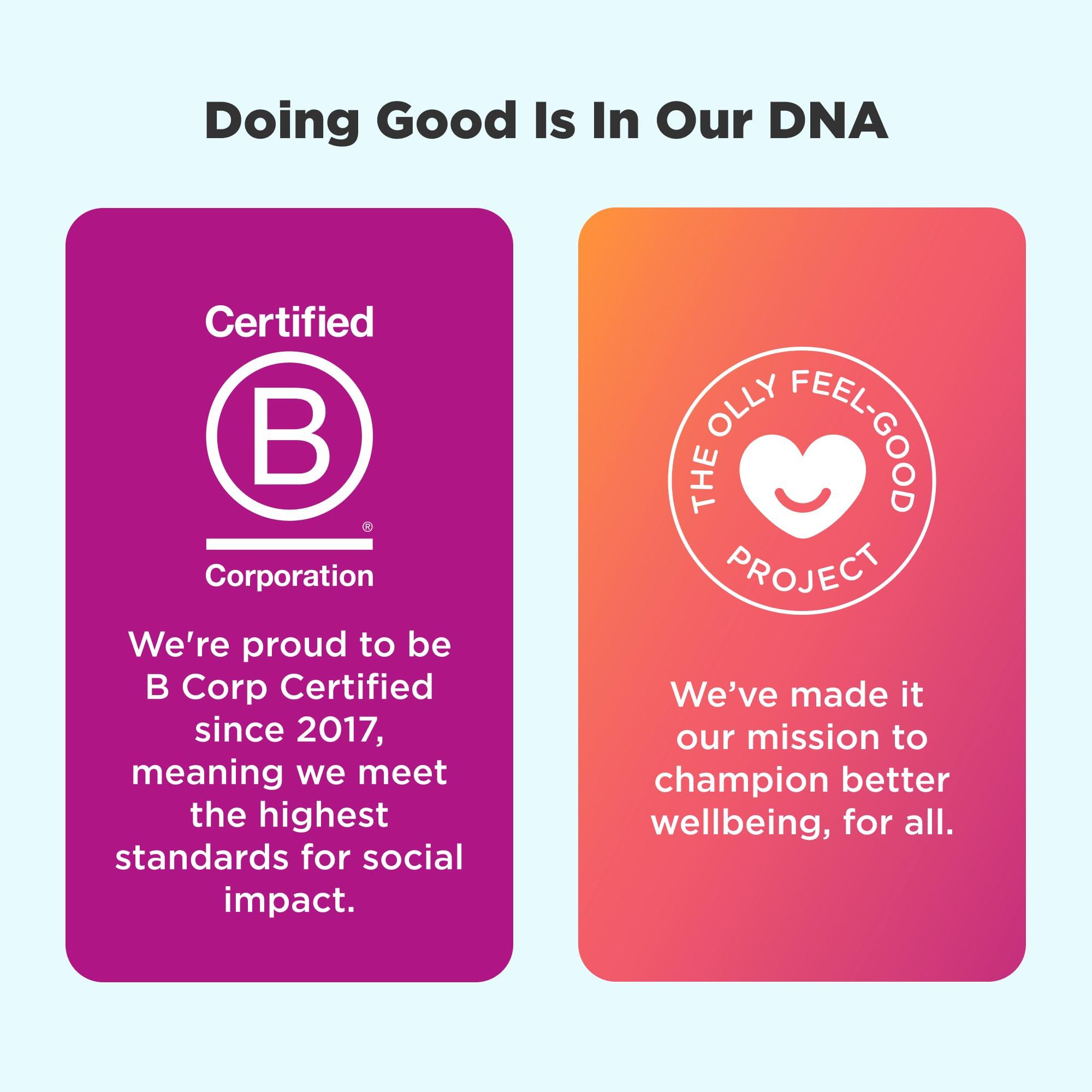 OLLY OLLY Goodbye Stress Gummy, GABA, L-Theanine, Lemon Balm, Stress Relief Supplement, Berry - 42 Count