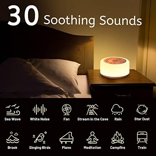 ColourNoise ColourNoise Sound Machine White Noise Machine 12 Colors Night Lights Brown Noise Machine with 30 Soothing Sounds Sleep Sound Machine with 5 Timers Portable for Home Travel and Office